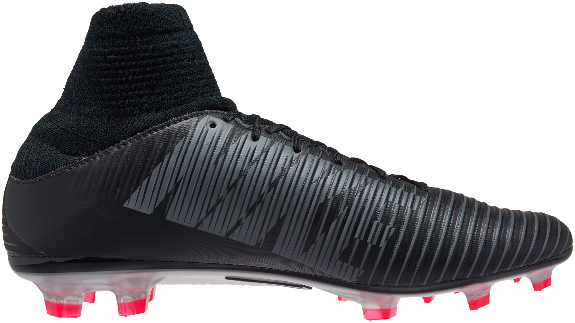 Nike Mercurial Veloce III DF FG Soccer Black and White-