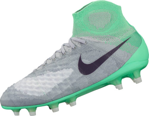 Nike Womens Magista Obra II FG – Wolf Grey/Electro Green