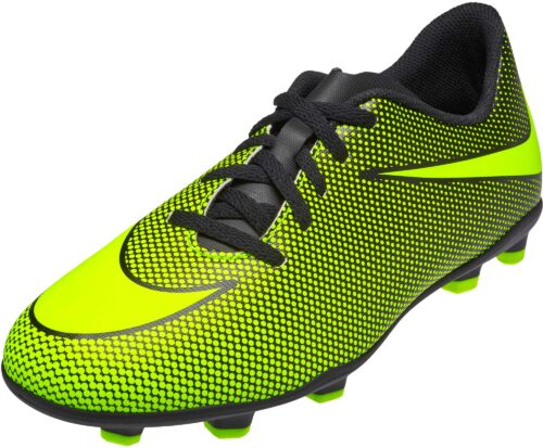 Nike Kids Bravata II FG – Black/Volt