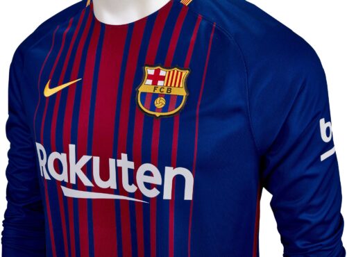 Nike Barcelona Home L/S Jersey 2017-18 NS