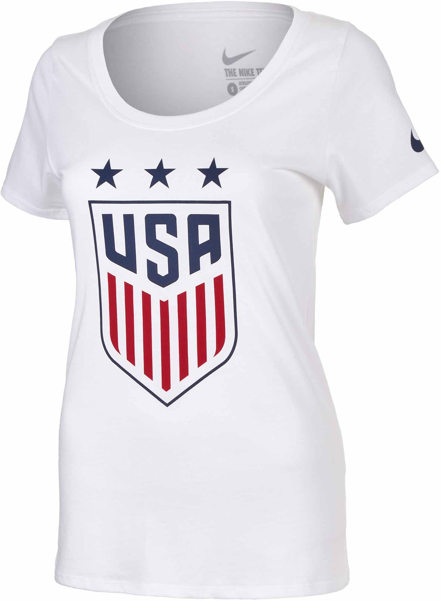 Nike Womens USA Evergreen Crest Tee - White