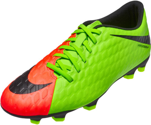 Nike Hypervenom Phade III FG – Electric Green/Hyper Orange