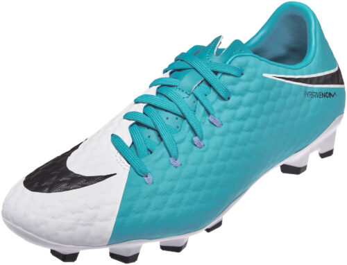 Nike Hypervenom Phelon III FG – White/Photo Blue
