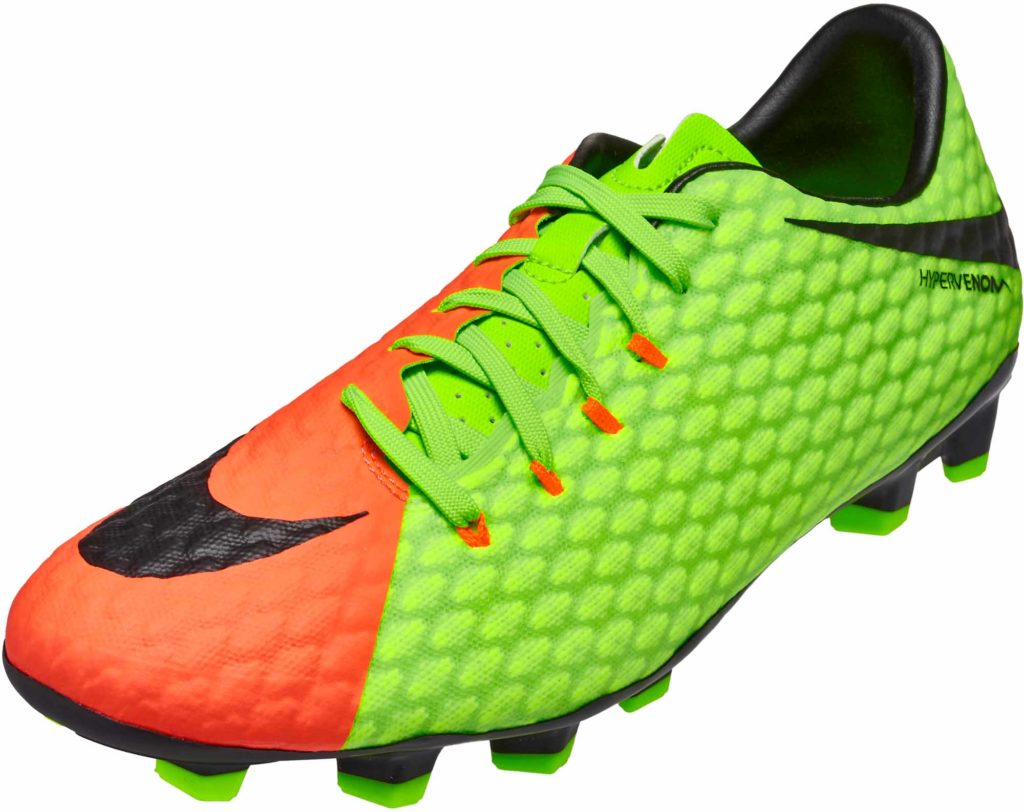 nike hypervenom green orange