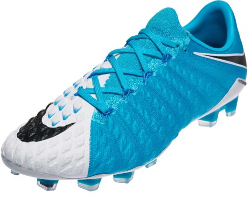 Nike Hypervenom Phantom III FG – White/Photo Blue