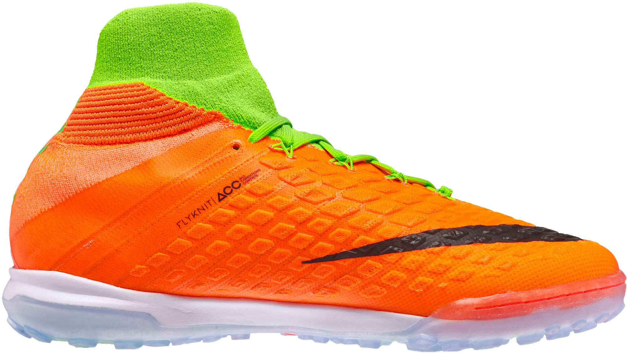 nike hypervenom green orange
