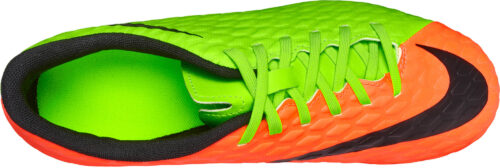Nike Kids Hypervenom Phade III FG – Electric Green/Hyper Orange