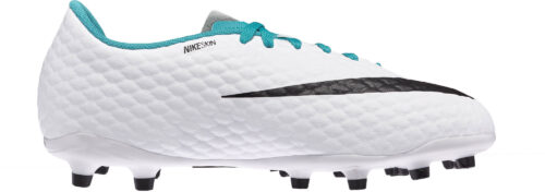 Nike Kids Hypervenom Phelon III FG – White/Photo Blue