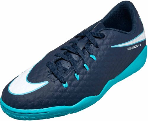 Nike Kids HypervenomX Phelon III IC – Obsidian/White