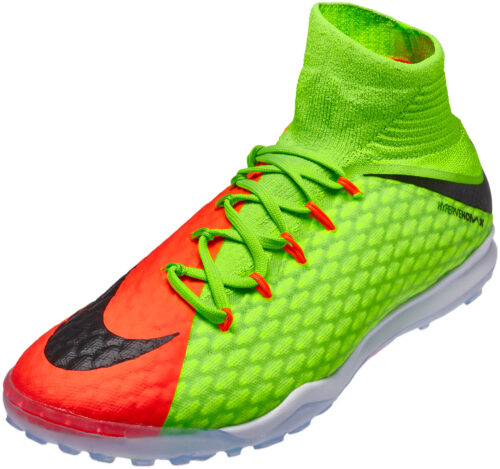 Nike Kids HypervenomX Proximo II TF – Electric Green/Hyper Orange
