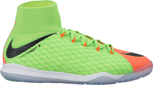 Nike Kids HypervenomX Proximo II IC – Electric Green/Hyper Orange