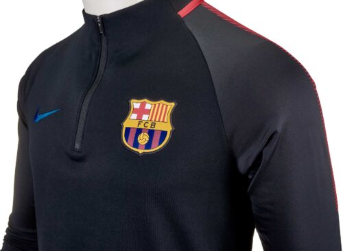 Nike Barcelona Squad Drill Top – Black/University Red