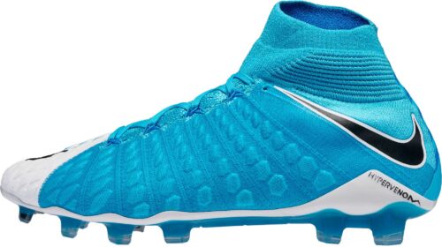Nike Hypervenom Phantom III DF FG – White/Photo Blue