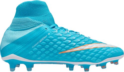 Nike Womens Hypervenom Phantom III DF FG – Polarized Blue/White