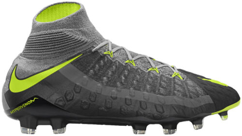Nike Hypervenom Phantom III DF FG – SE – Wolf Grey/Volt