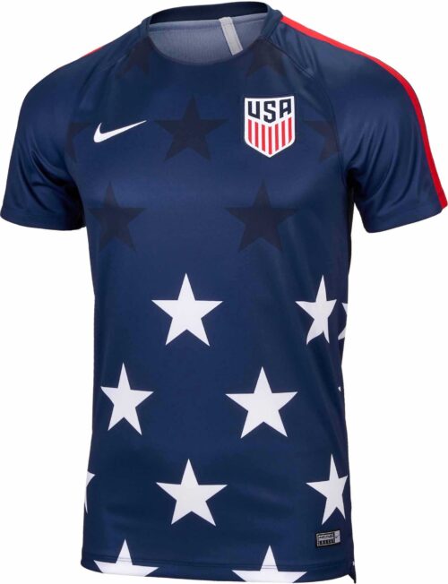 Nike USA Gold Cup Pre-Match Top – Midnight Navy/University Red