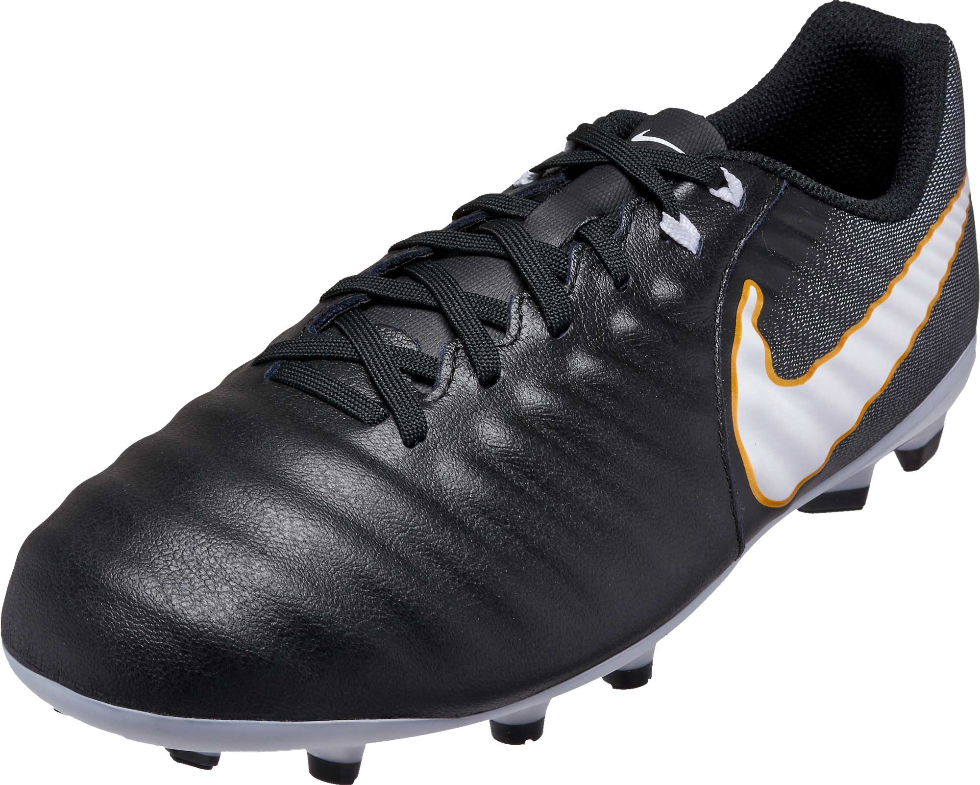 Nike Kids Tiempo Ligera IV FG - Black & White