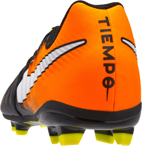 Nike Kids Tiempo Ligera IV FG – Black/White/Laser Orange/Volt
