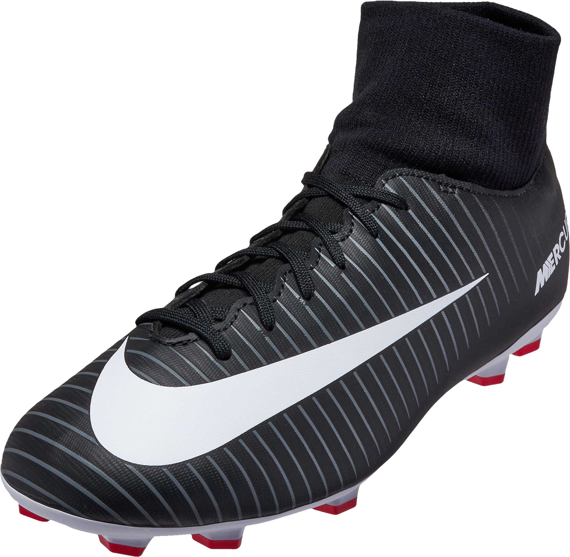 black mercurial soccer cleats