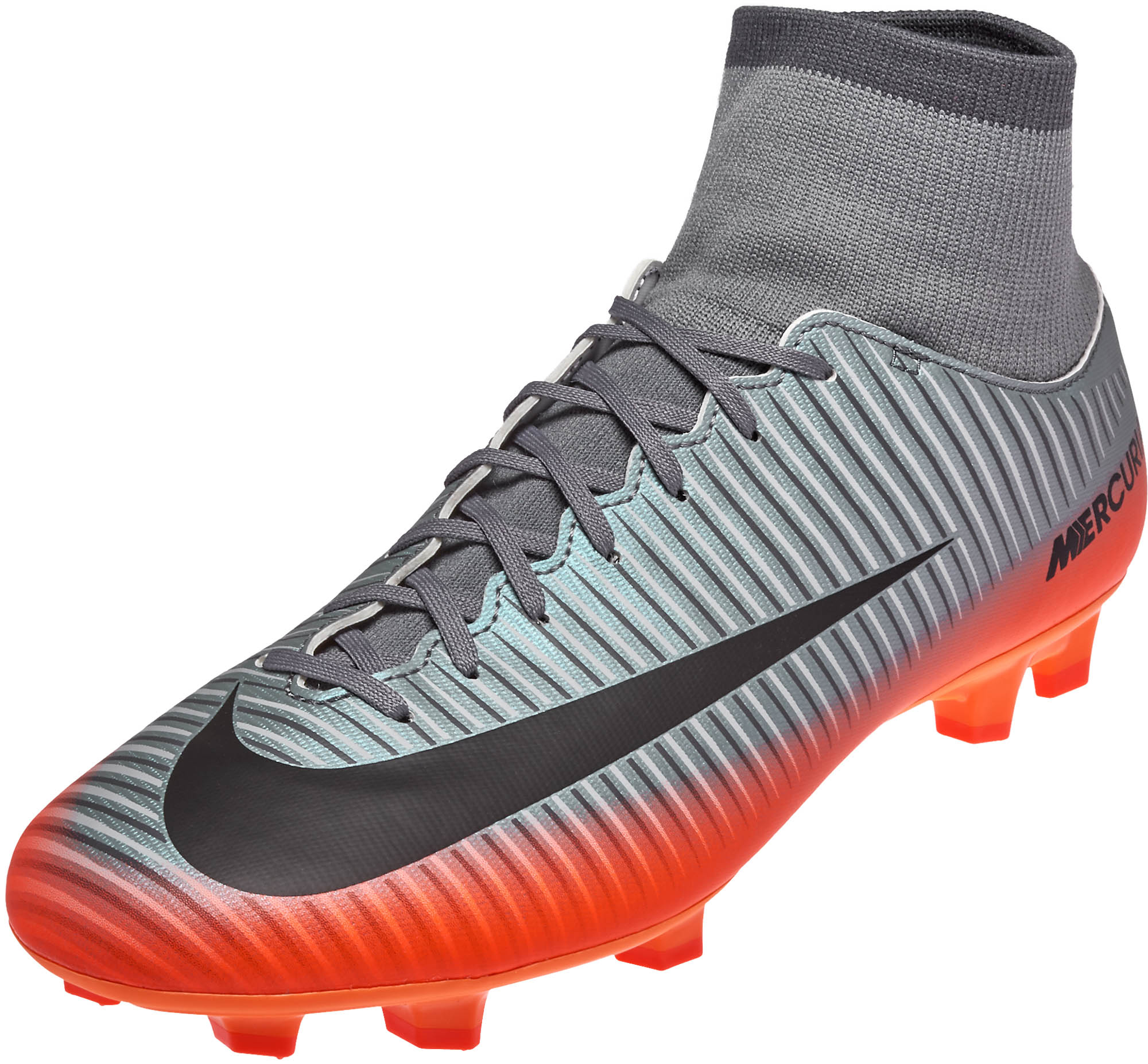 cr7 grey and orange boots