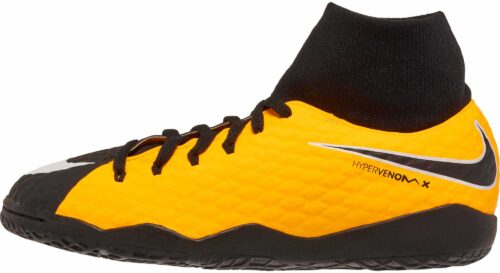 Nike Kids Hypervenom Phelon III DF IC – Laser Orange/Black