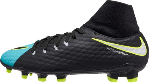 Nike Womens Hypervenom Phelon III DF FG – Light Aqua/White