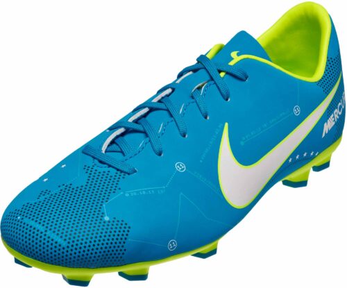 Nike Kids Mercurial Victory VI FG – Neymar – Blue Orbit/White