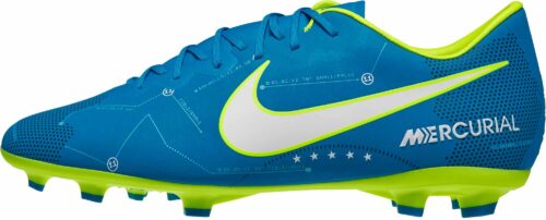Nike Kids Mercurial Vapor XI SX FG – Neymar – Blue Orbit/White