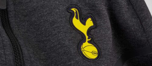 Nike Tottenham Tech Fleece Windrunner Jacket – Black Heather/Opti Yellow