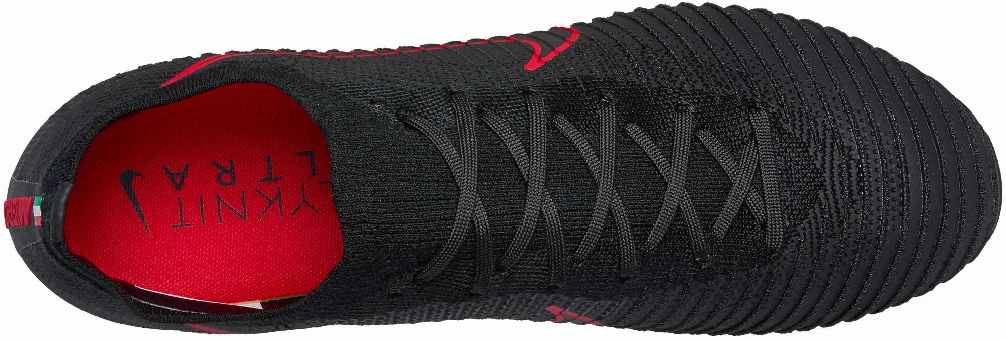 nike mercurial vapor flyknit ultra fg black red