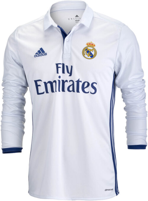 adidas Real Madrid L/S Home Jersey 2016-17