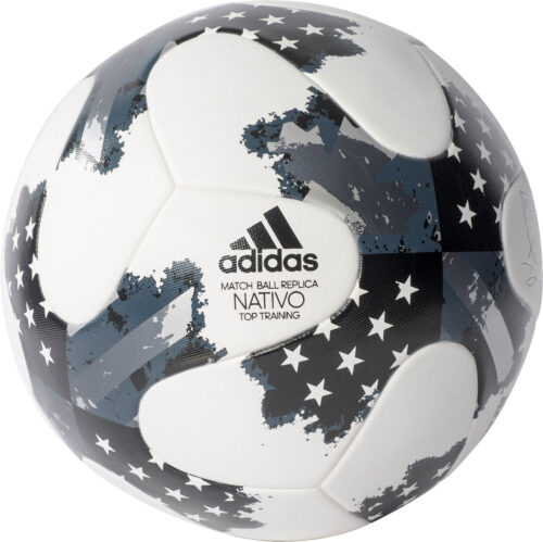 adidas 17 NFHS MLS Top Trainer Soccer Ball – White/Silver Metallic