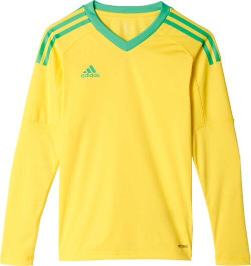 adidas Kids Revigo 17 Goalkeeper Jersey – Bright Yellow/Energy Green