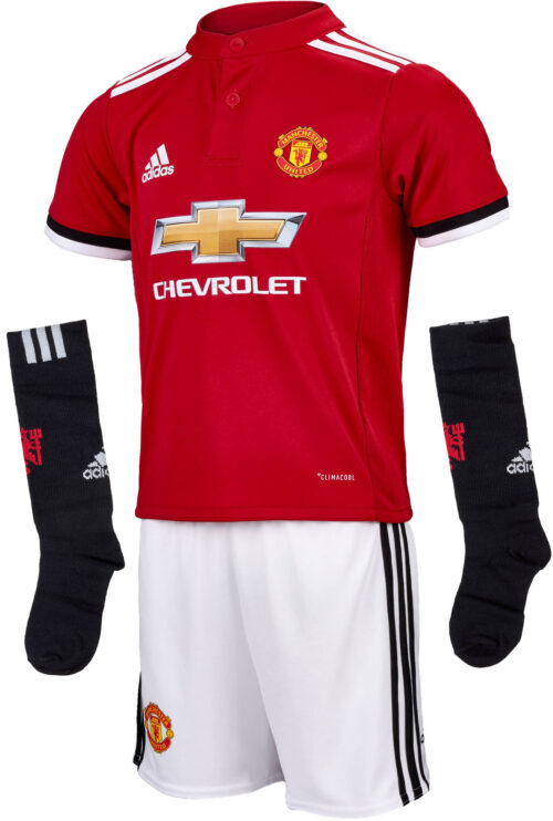 adidas Kids Manchester United Home Mini Kit 2017-18