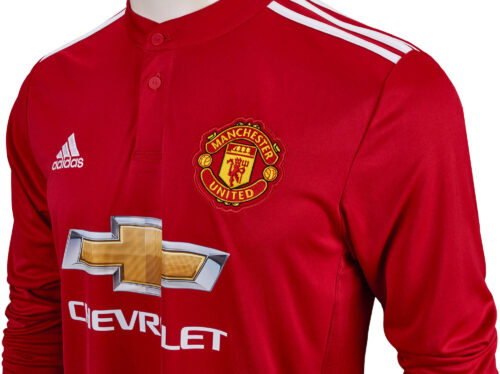 2017/18 adidas Manchester United L/S Home Jersey