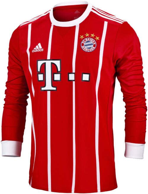 adidas Bayern Munich L/S Home Jersey 2017-18