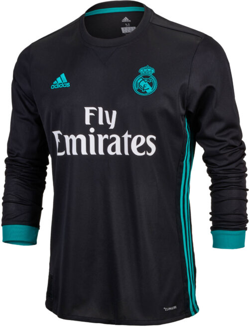 adidas Real Madrid L/S Away Jersey 2017-18