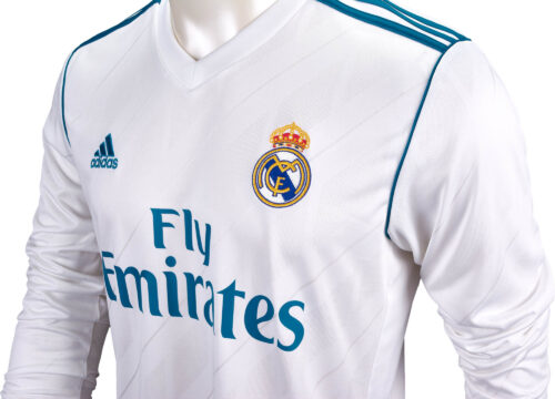 2017/18 adidas Real Madrid L/S Home Jersey