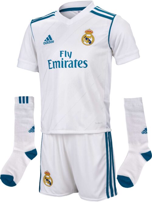 adidas Kids Real Madrid Home Mini Kit 2017-18