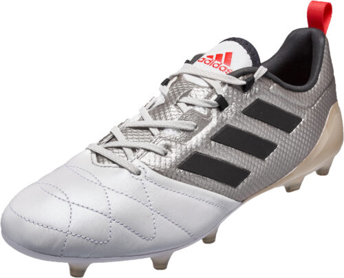 adidas Womens ACE 17.1 FG – Metallic Platinum/Red