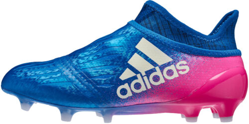 adidas Kids X 16  Purechaos FG – Blue/Shock Pink