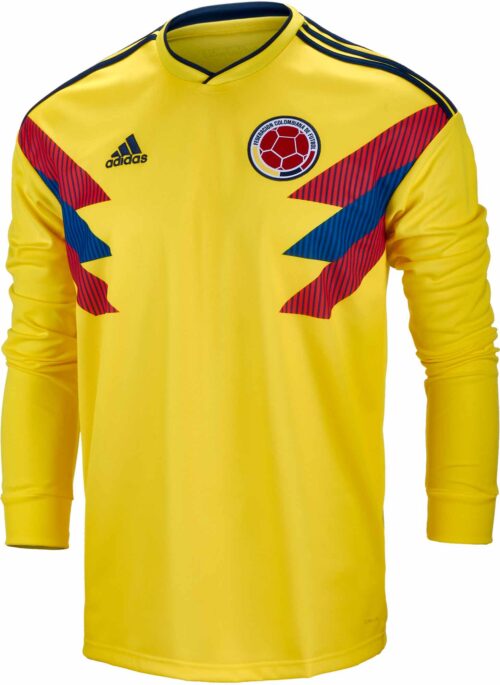 adidas Colombia L/S Home Jersey 2018-19 NS