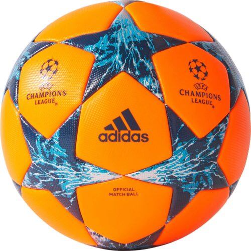 adidas Finale 17 Official Winter Match Ball – Solar Orange/Mystery Petrol