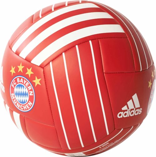adidas Bayern Munich Soccer Ball – FCB True Red/White