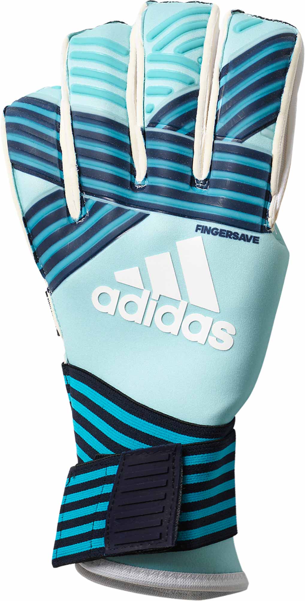 erótico triatlón bomba adidas ACE Trans Fingersave Pro - Blue Goalkeeper Gloves
