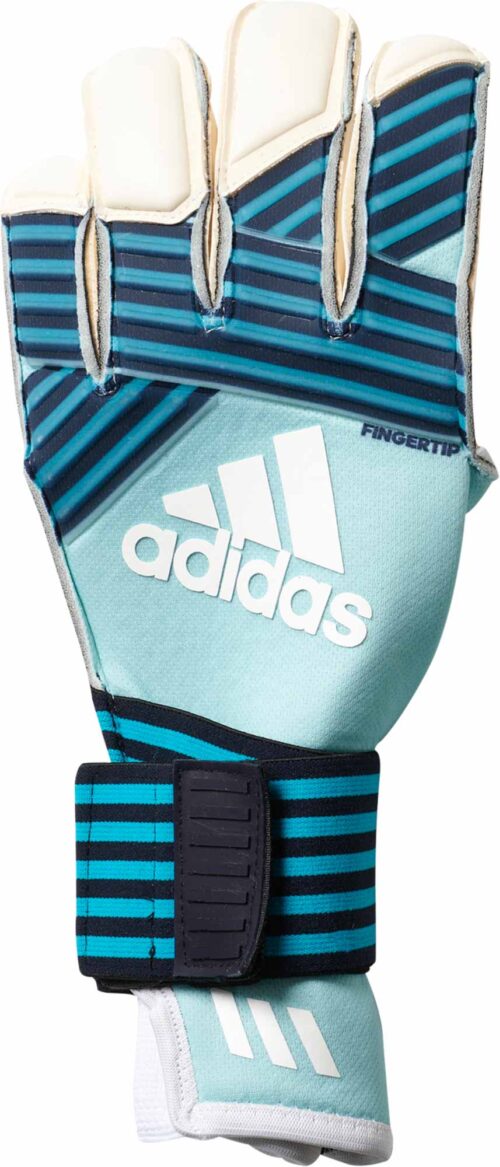 adidas ACE Trans Fingertip Goalkeeper Gloves – Energy Aqua/Energy Blue