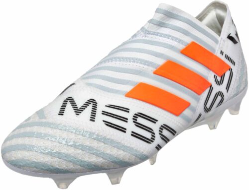 adidas Nemeziz Messi 17  360Agility FG – White/Solar Orange/Clear Grey