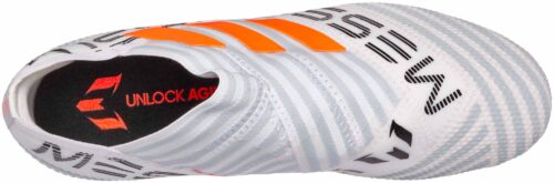 adidas Kids Nemeziz Messi 17  360Agility FG – White/Solar Orange