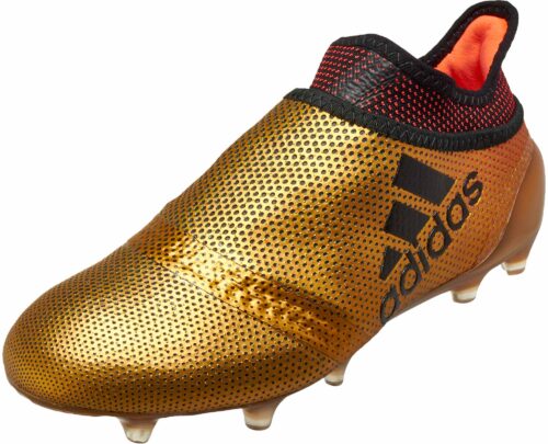 adidas Kids X 17  FG – Tactile Gold Metallic/Solar Red