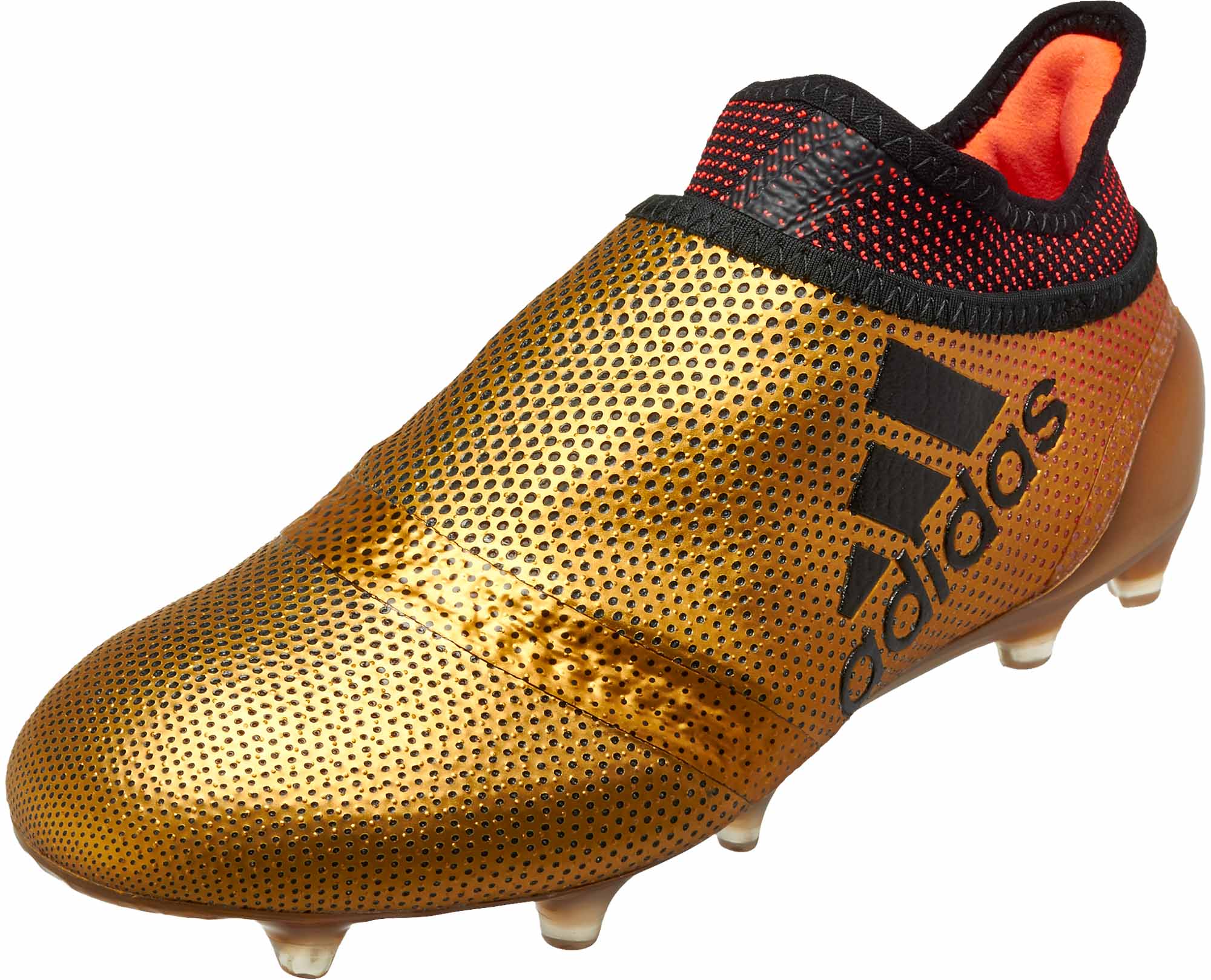 kids gold soccer cleats